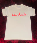 Fallon Aurielle Unisex Signature T-Shirt (Cream, Neon Orange & Pink)