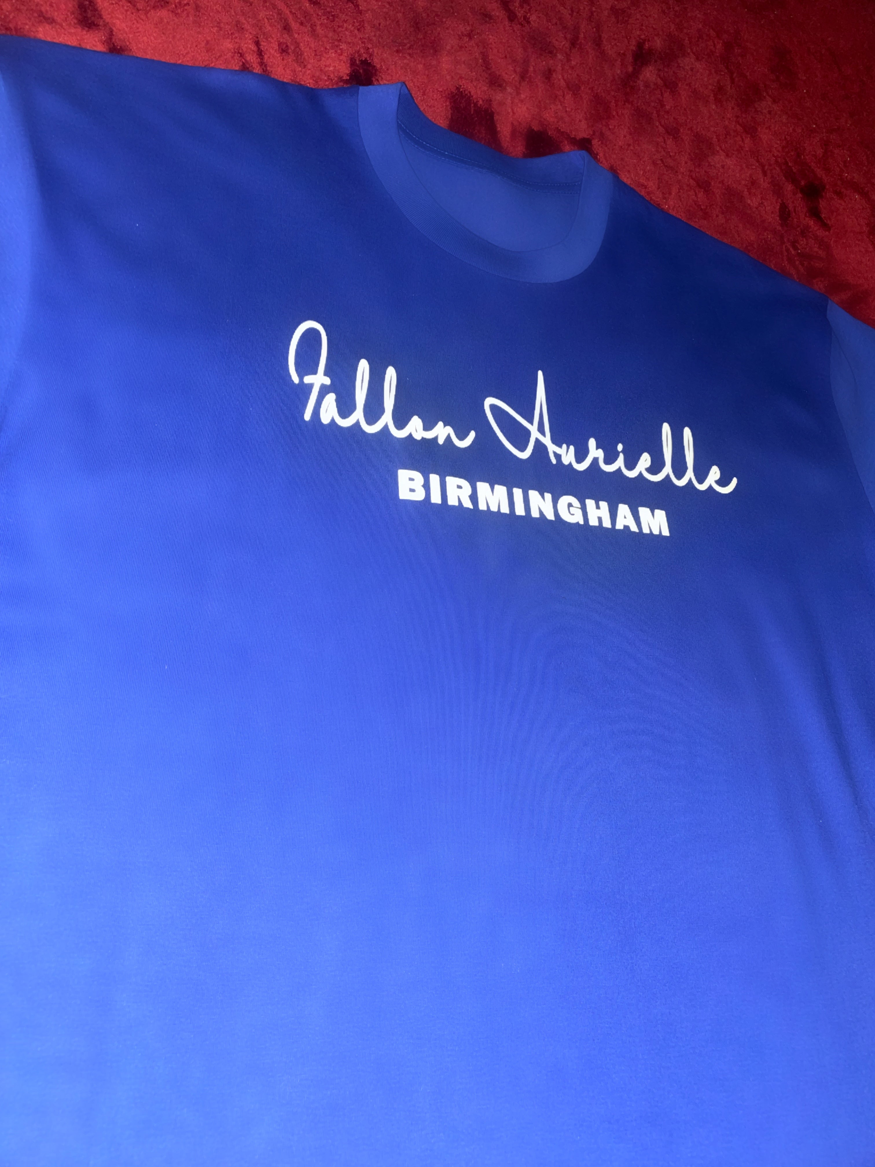 Fallon Aurielle Unisex Signature 3 Piece Birmingham Short Set (Royal Blue & White)