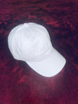 Fallon Aurielle Signature Detroit Dad Hat (White On White)