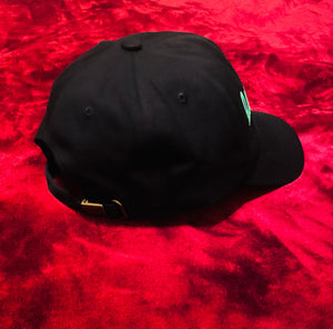 Fallon Aurielle Signature 2 Tone Dad Hat (Black, Green & Golden Yellow)
