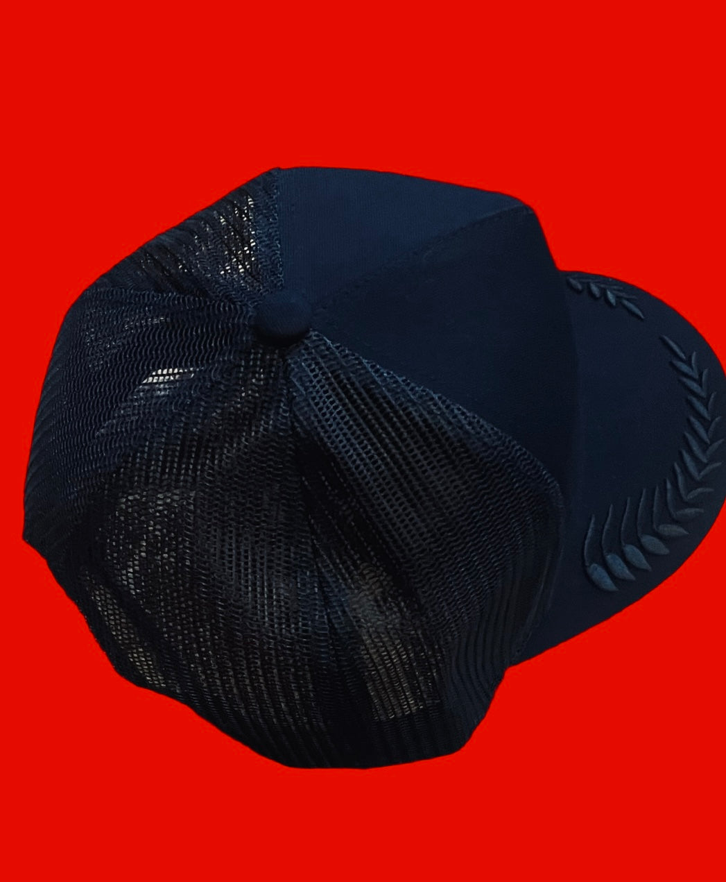 Fallon Aurielle F.A. 2 Tone Signature Classic Embroidered Trucker Snapback Hat (Black & Red)