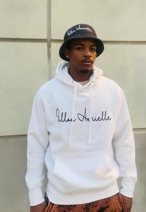 Fallon Aurielle Unisex Signature Classic Hoodie (White & Black)