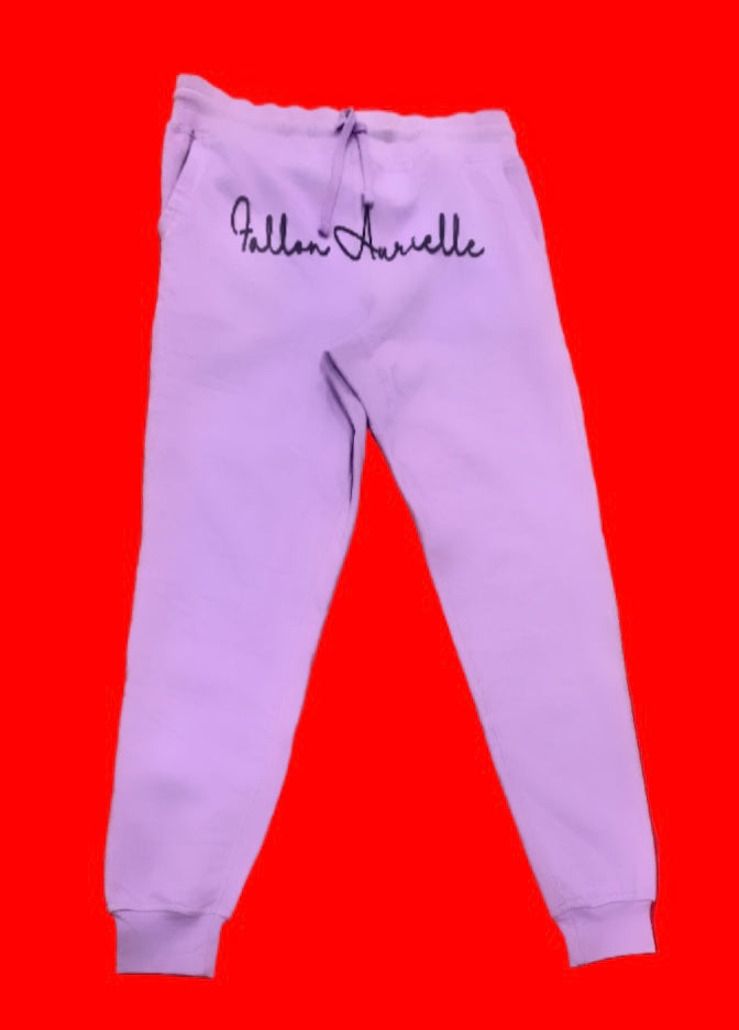 Fallon Aurielle Unisex Signature Classic Jogger Set (Lavender & Black)