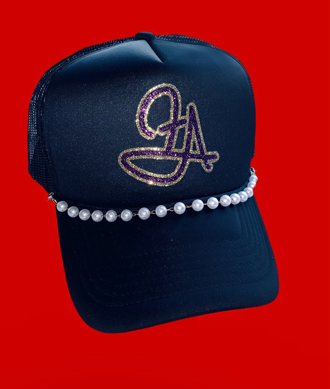 Fallon Aurielle Signature Classic 3 Piece Tennis Skirt Set (Black, White, Purple & Gold)