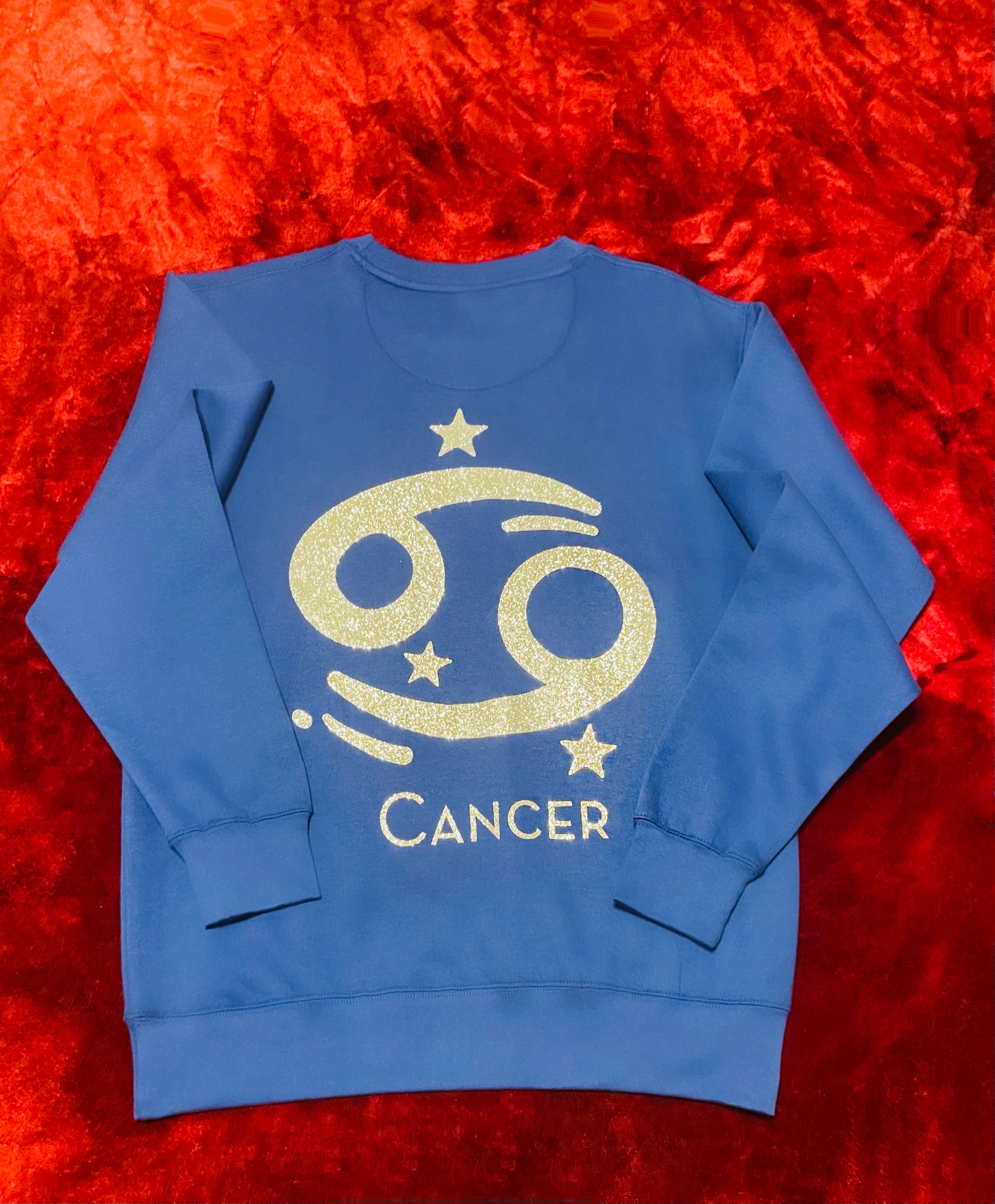 Fallon Aurielle Unisex Signature Cancer Logo & Name Zodiac Jogger Set (Royal Blue & Silver)