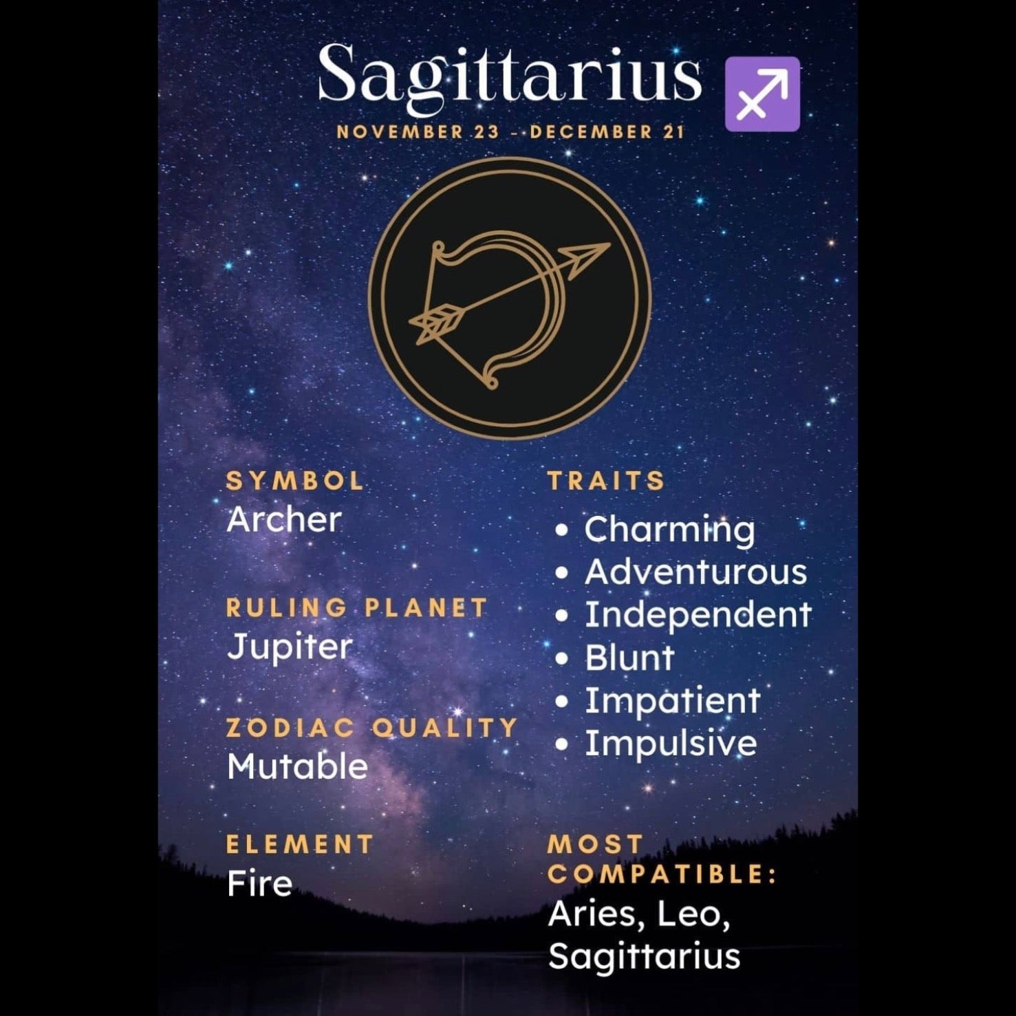 Fallon Aurielle Unisex Signature Sagittarius Zodiac Jacket (Royal Blue & White)