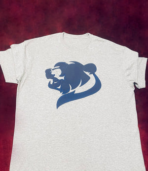 Fallon Aurielle Unisex Signature 3 Piece Spirit Animal Bear Logo Short Set (Silver Gray & Navy Blue)