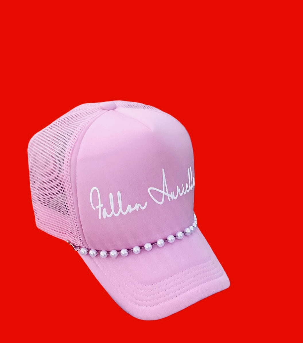 Fallon Aurielle Signature Classic 3 Piece Barbie Girl Tennis Skirt Set (Pink & White)