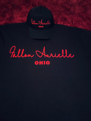 Fallon Aurielle Signature Ohio Rep Yo Set Trucker Snapback Hat (Black & Red)