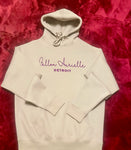 Fallon Aurielle Unisex Signature Detroit  Rep Yo Set Hoodie (Taupe & Purple Sparkle)