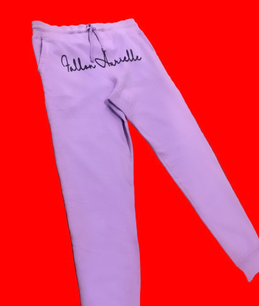Fallon Aurielle Unisex Signature Classic Jogger Set (Lavender & Black)