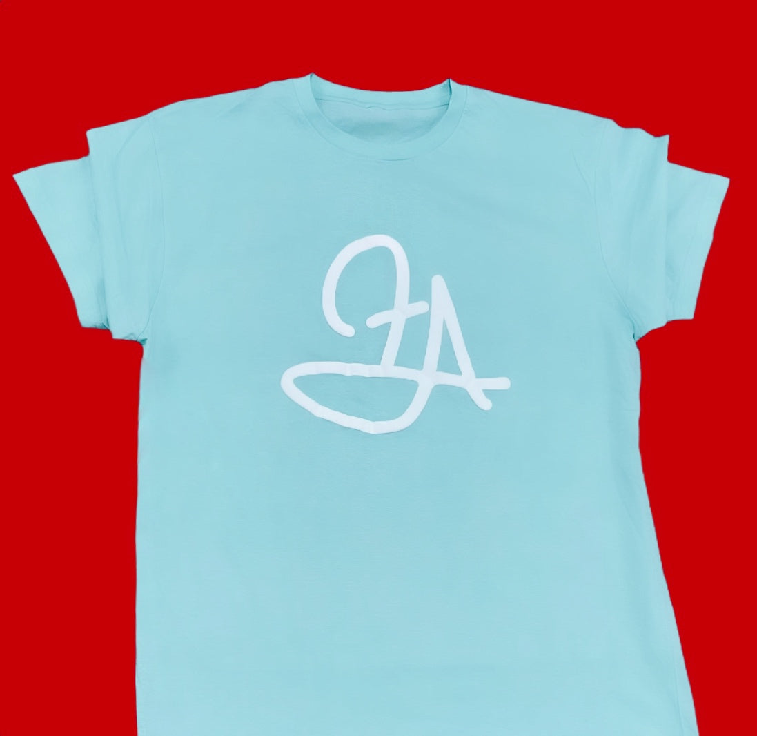 Fallon Aurielle & F.A. Unisex Signature 3 Piece Jogger Set (Seafoam Green & White)