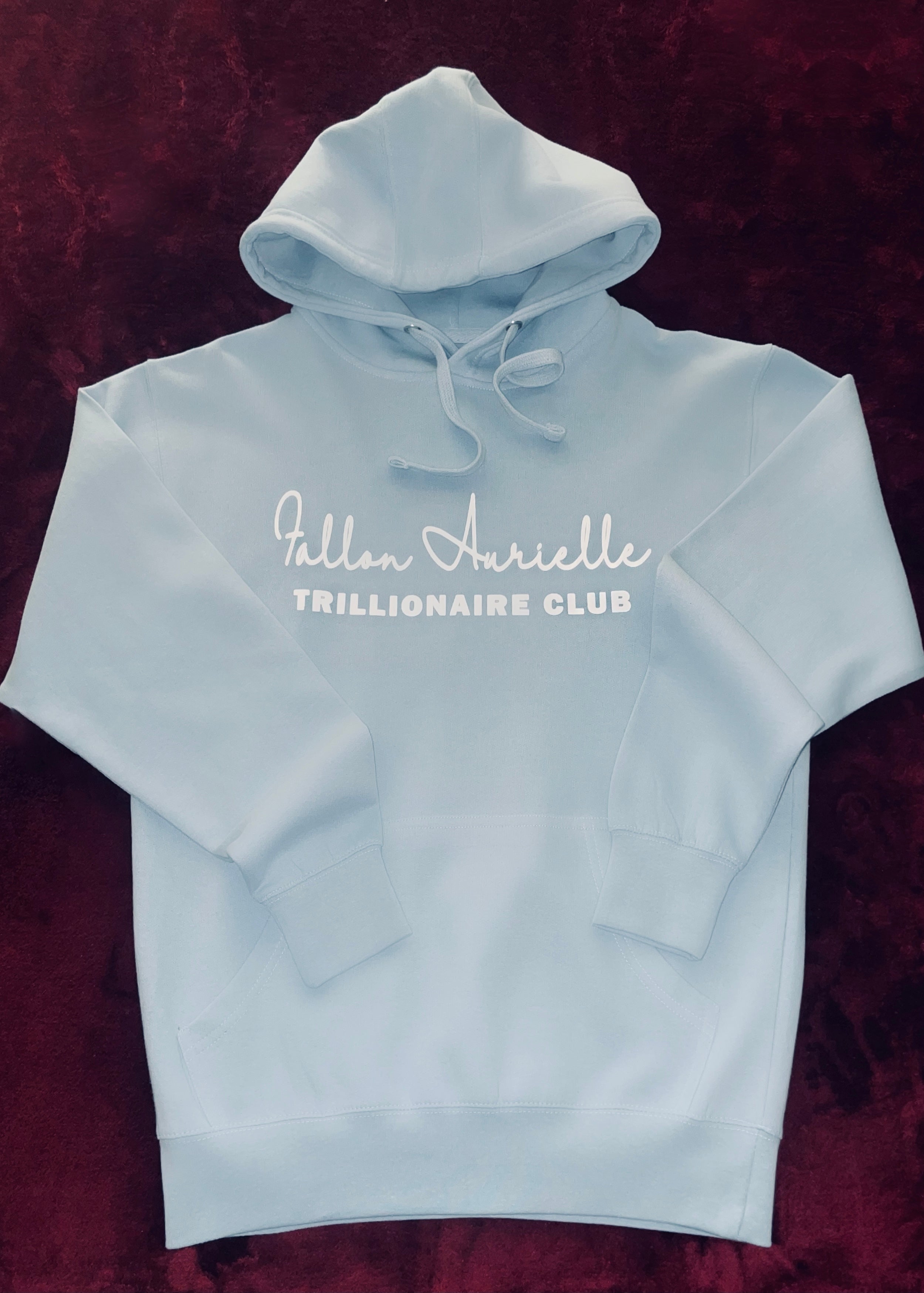 Fallon Aurielle Unisex Signature Trillionaire Club Jogging Set (Powder Blue & White)