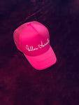 Fallon Aurielle Signature Trucker Snapback Hat (Neon Pink & White)