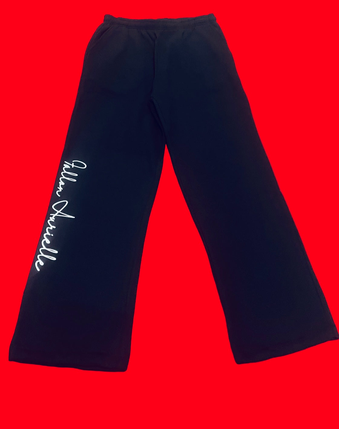 Fallon Aurielle
Unisex Signature Rep Yo Initial (A) 
A-Z Stacked Jogging Set (Black & Silver)