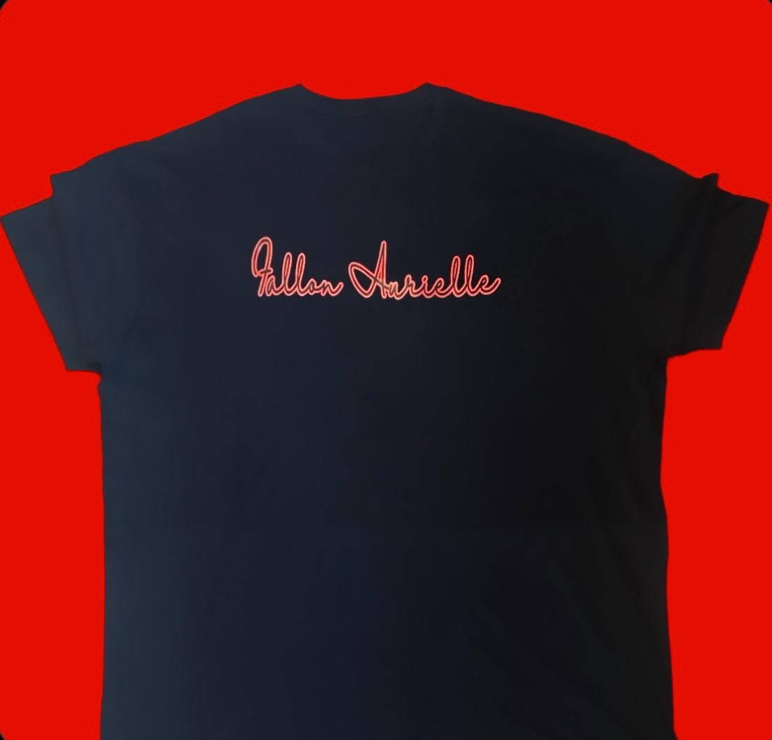 Fallon Aurielle Unisex 2 Tone Signature Classic 3 Piece Jogger Set (Black & Red)