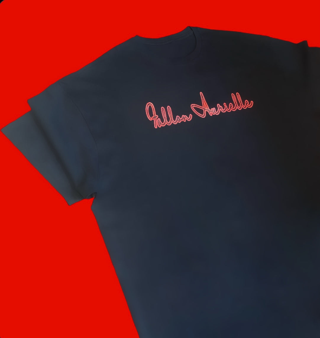 Fallon Aurielle Unisex 2 Tone Signature Classic 3 Piece Jogger Set (Black & Red)