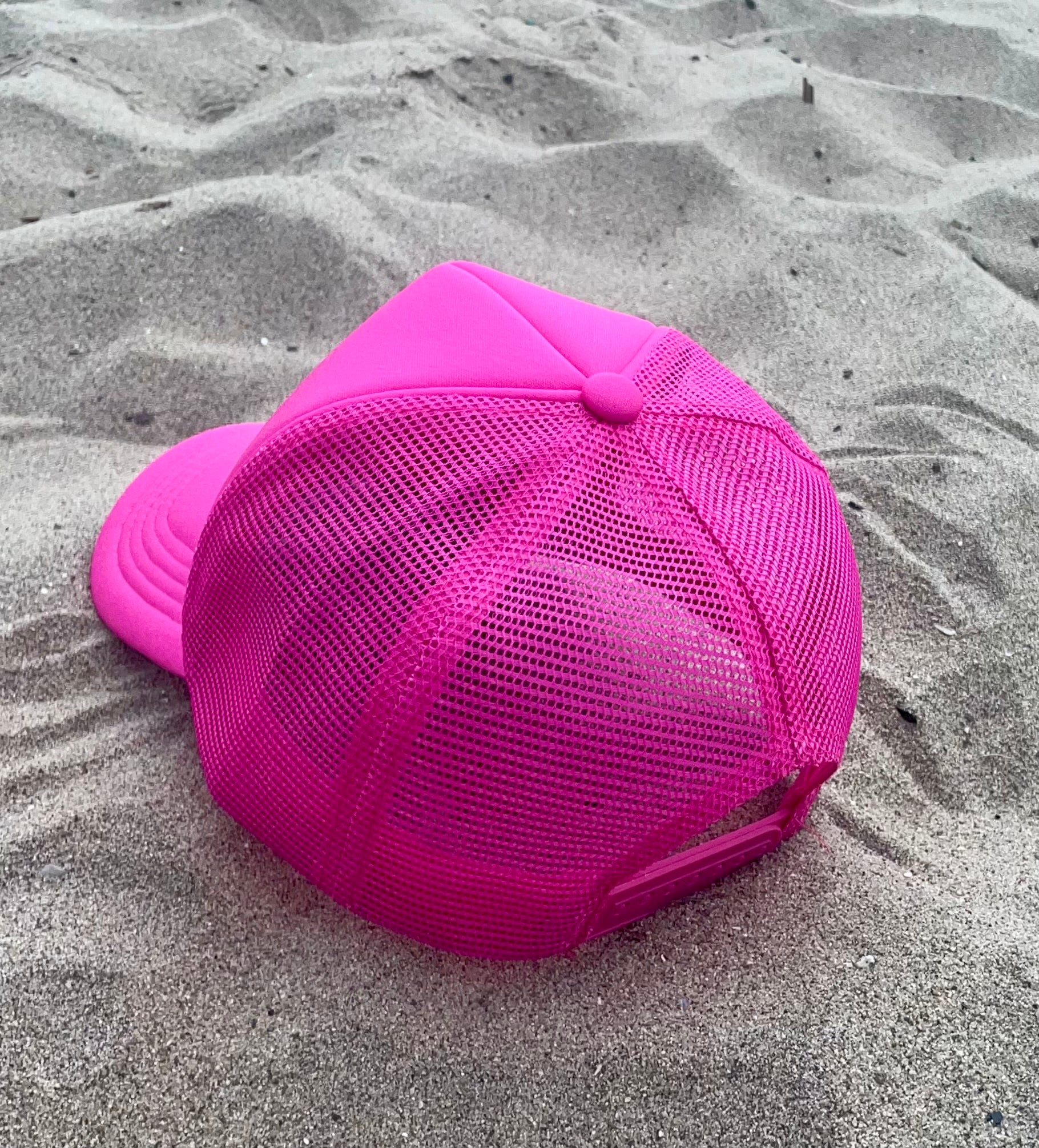 Fallon Aurielle F.A. Signature Classic Trucker Snapback Hat (Neon Pink & White)