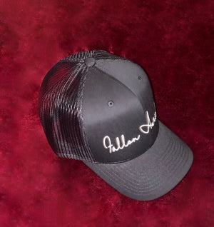 Fallon Aurielle & F.A. Trucker Hat Unisex Signature 3 Piece Short Set (Black & Cream)