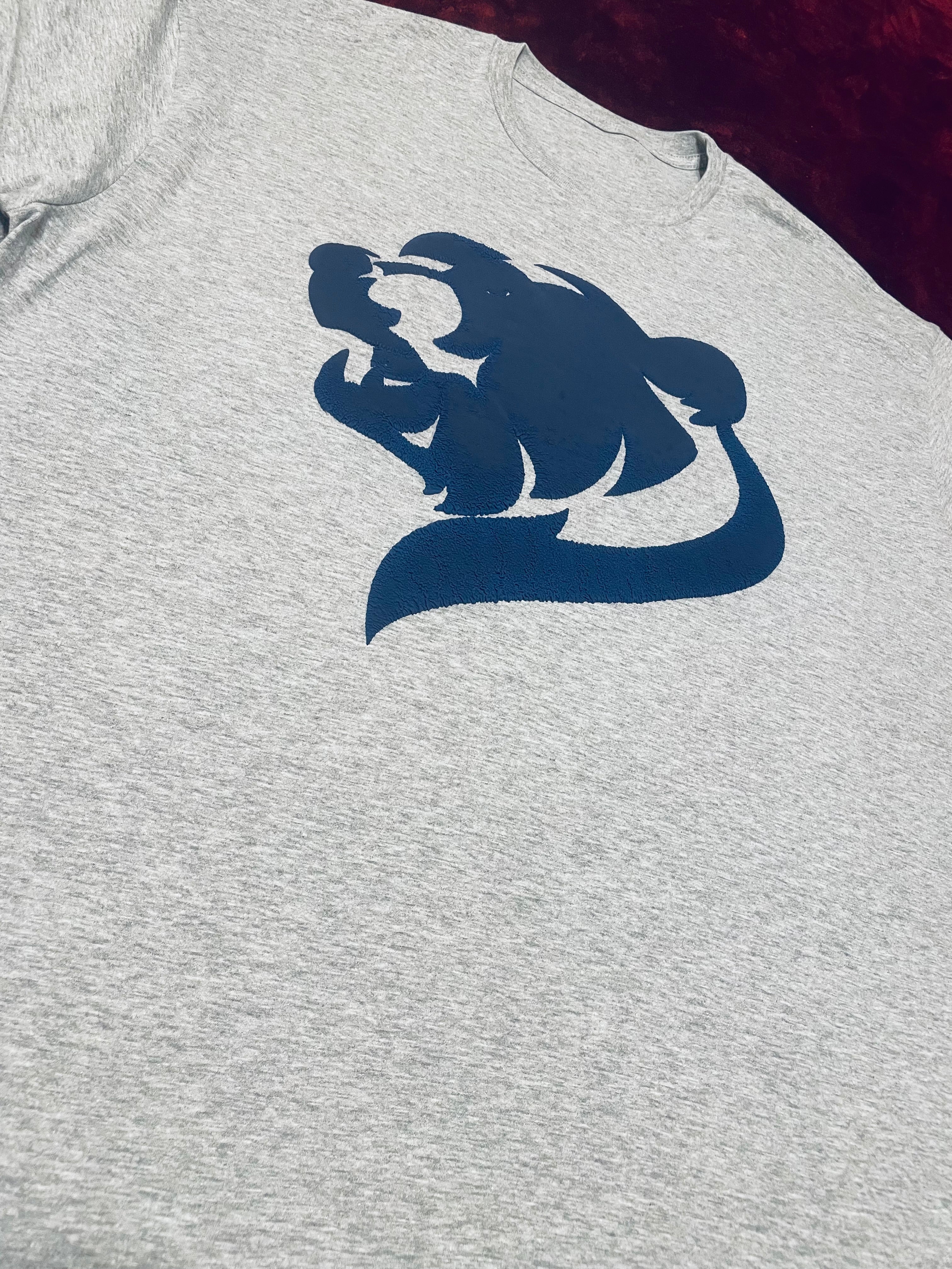 Fallon Aurielle Unisex Signature 3 Piece Spirit Animal Bear Logo Short Set (Silver Gray & Navy Blue)