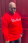 Fallon Aurielle Unisex Signature Crewneck Sweater (Red & White)
