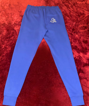 Fallon Aurielle Unisex Signature Cancer Logo & Name Zodiac Jogger Set (Royal Blue & Silver)