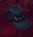 Fallon Aurielle Signature Rainbow Trucker Hat (Black & Rainbow Multi)