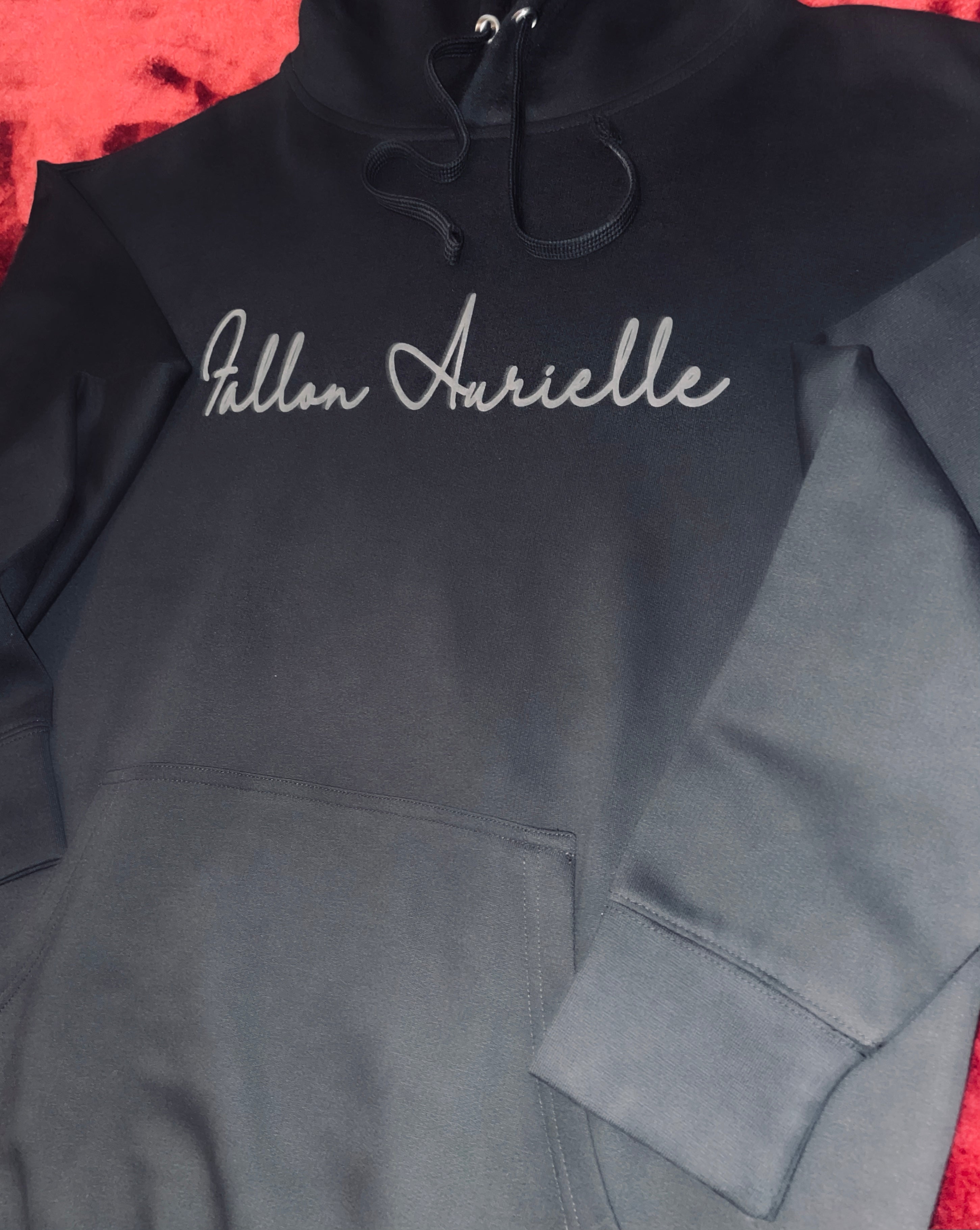 Fallon Aurielle Unisex Signature Hoodie (Black & Charcoal Gray)