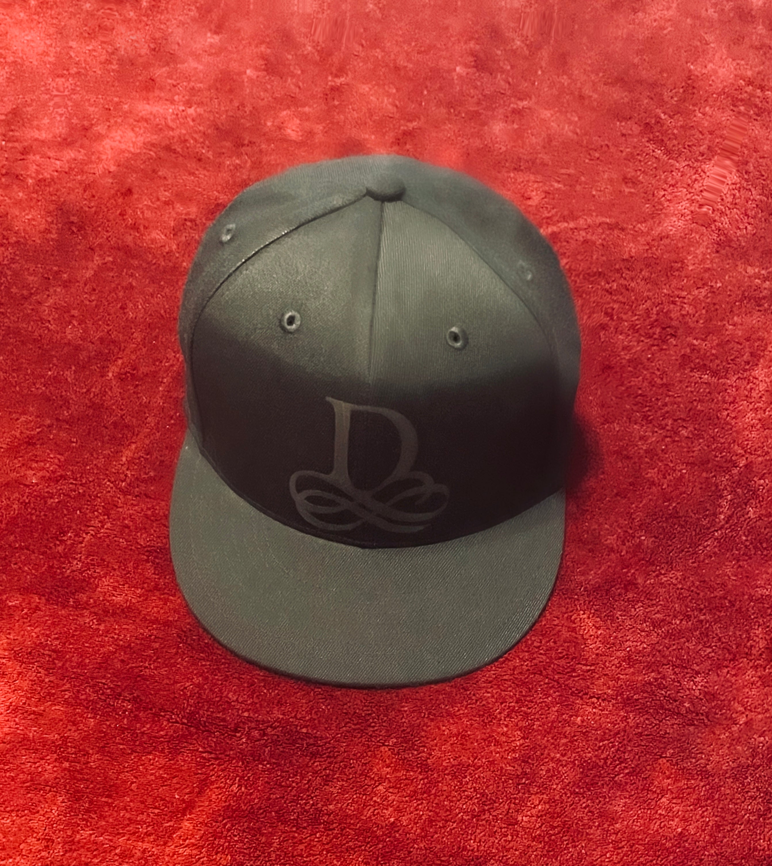 Fallon Aurielle Signature Rep Yo Set (D) Initial A-Z Fitted Hat (Black)