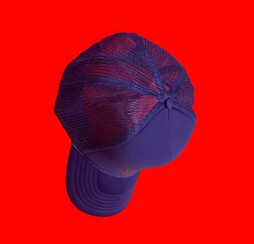 Fallon Aurielle F.A. 2 Tone Signature Classic Pearl Trucker Snapback Hat (Purple Sparkle & Rose Gold)