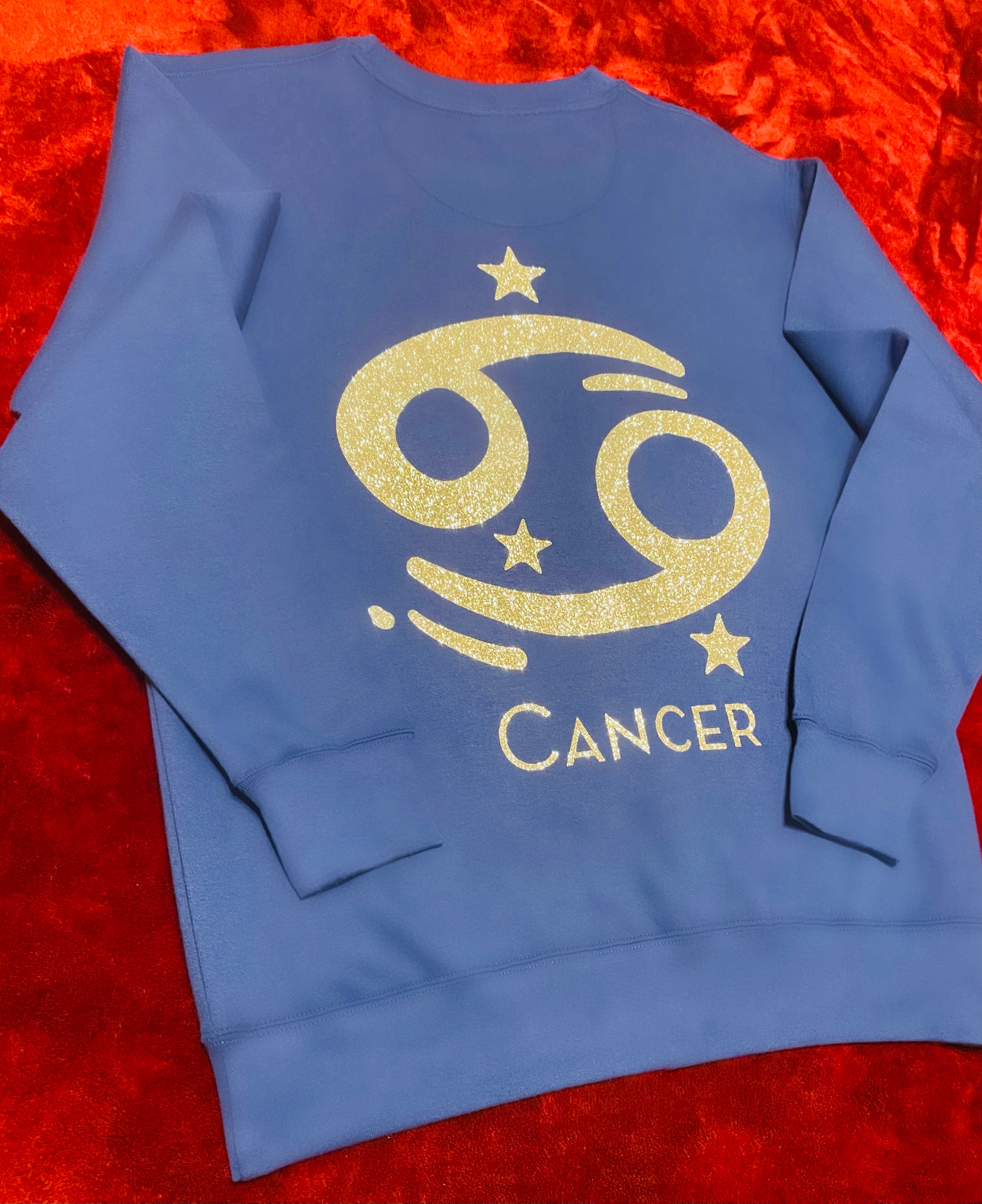 Fallon Aurielle Unisex Signature Cancer Logo & Name Zodiac Jogger Set (Royal Blue & Silver)