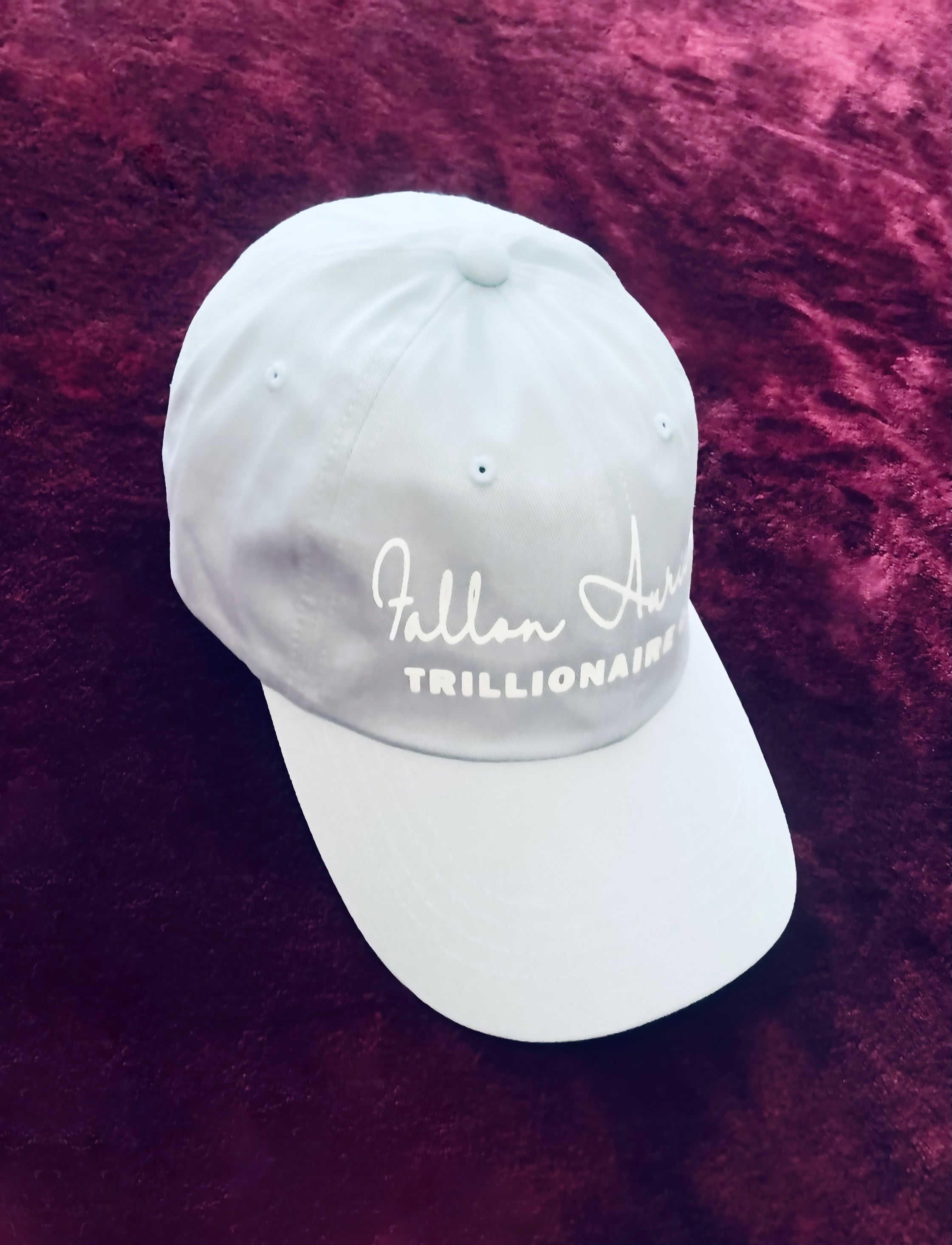 Fallon Aurielle Signature Trillionaire Club Dad Hat (Powder Blue & White)