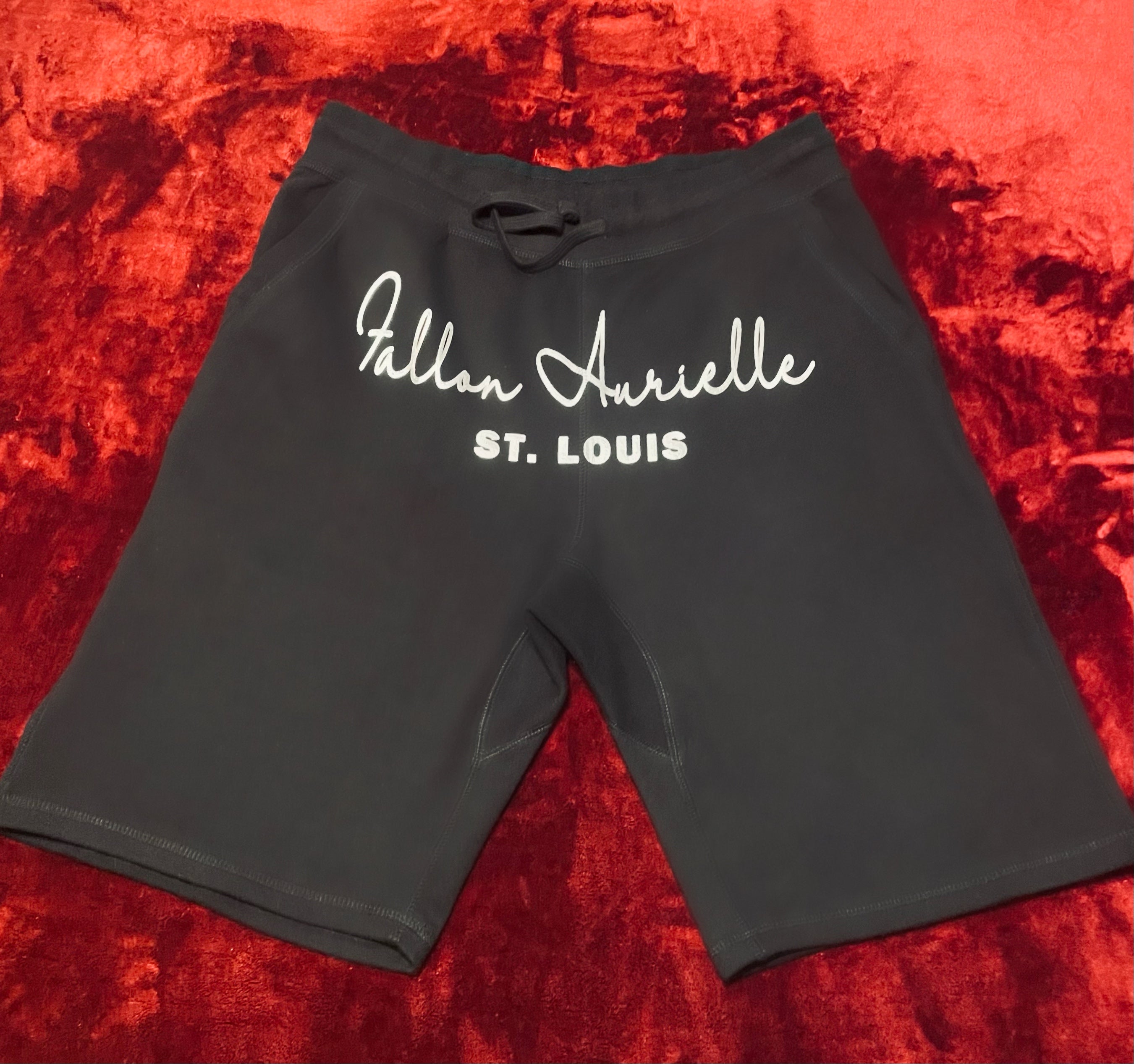 Fallon Aurielle Unisex Signature St. Louis Rep Yo Set Short Set (Black & Silver)