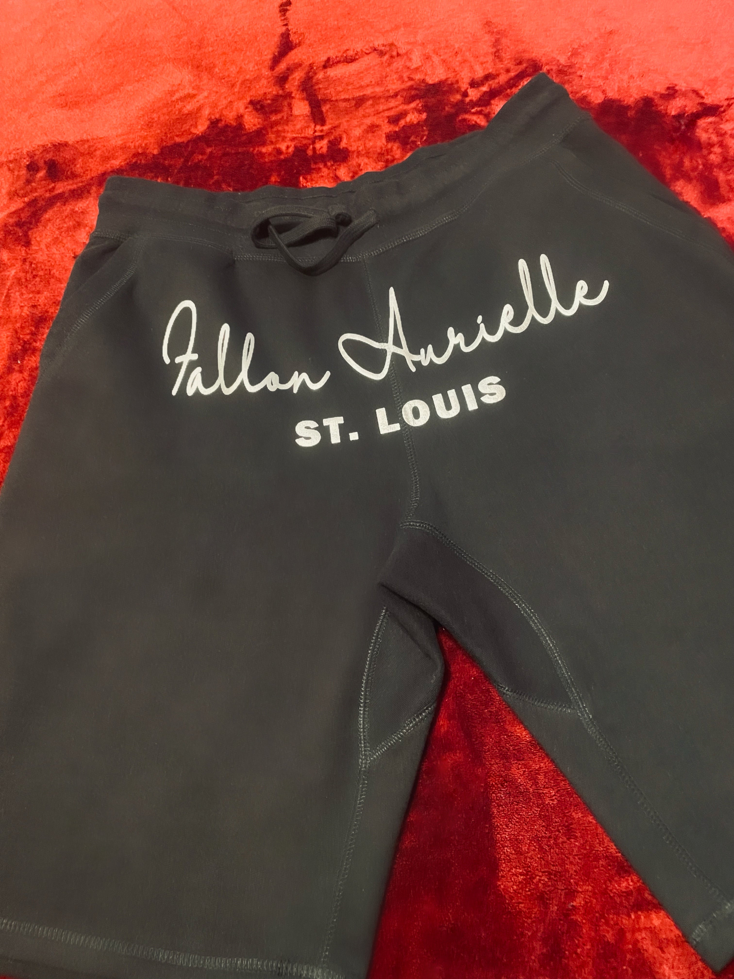 Fallon Aurielle Unisex Signature St. Louis Rep Yo Set Short Set (Black & Silver)