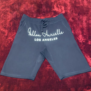 Fallon Aurielle Unisex Signature Los Angeles Rep Yo Set Short Set (Navy Blue & Silver)