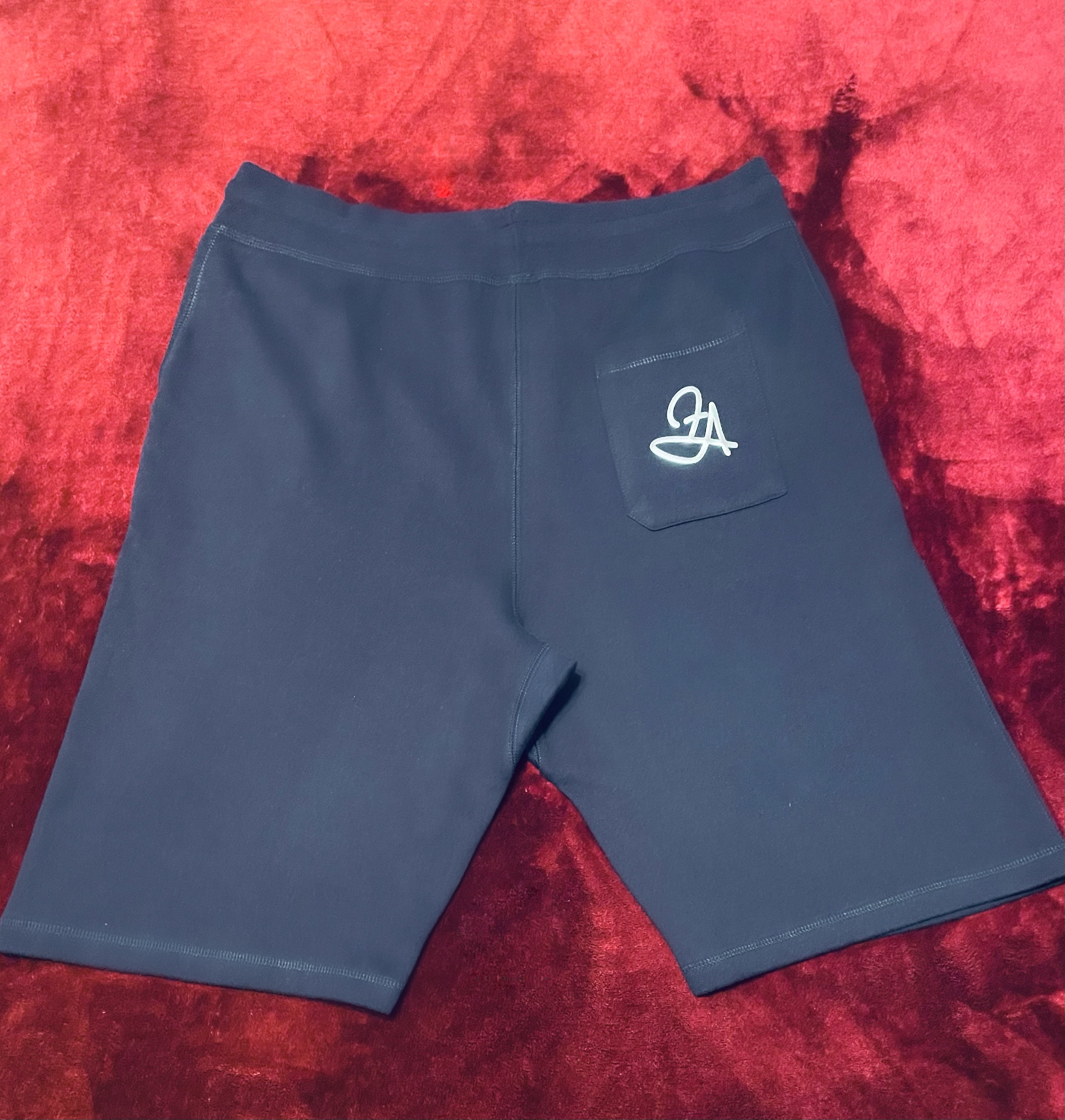 Fallon Aurielle Unisex Signature Los Angeles Rep Yo Set Short Set (Navy Blue & Silver)