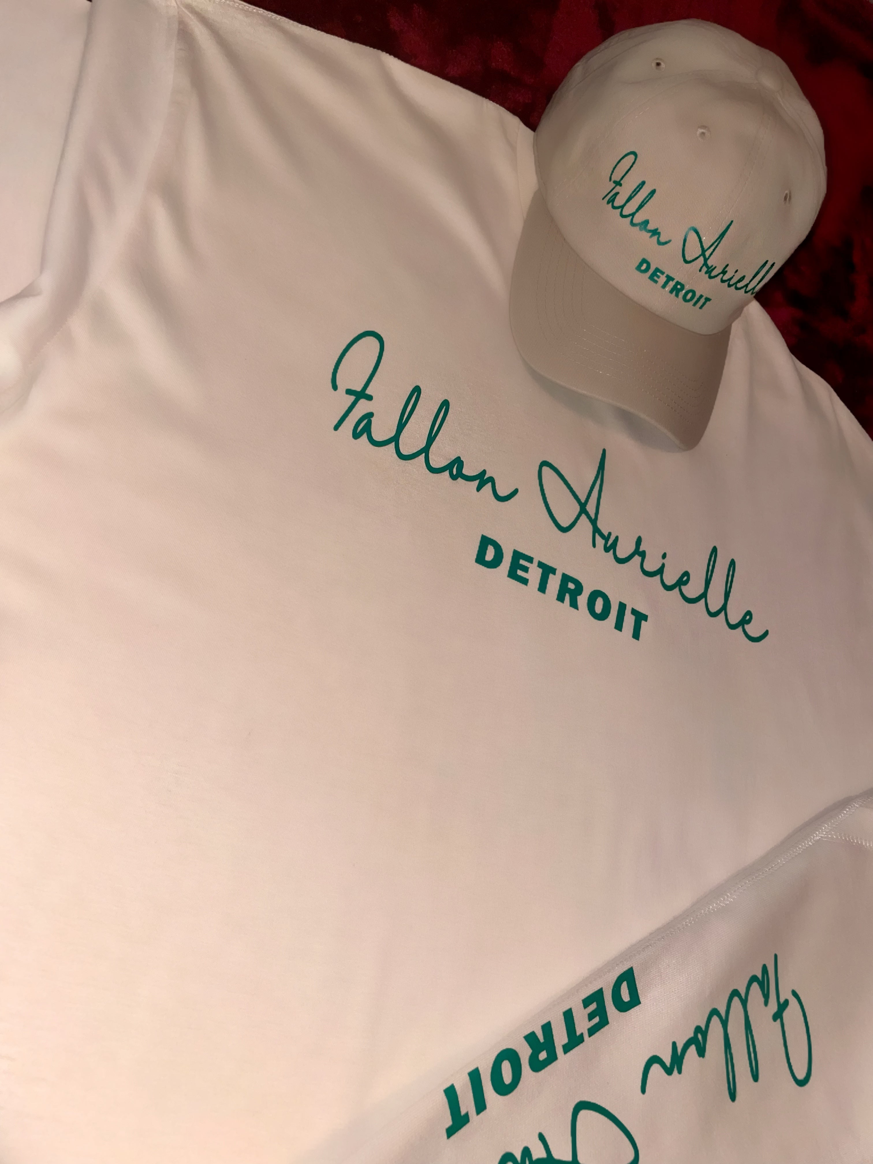 Fallon Aurielle Unisex Signature 3 Piece Detroit Short Set (Cream & Hunter Green)