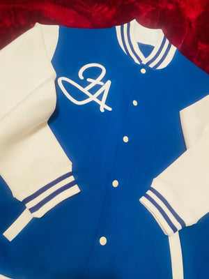 Fallon Aurielle Unisex Signature EST. 2018 Jacket (Royal Blue & White)