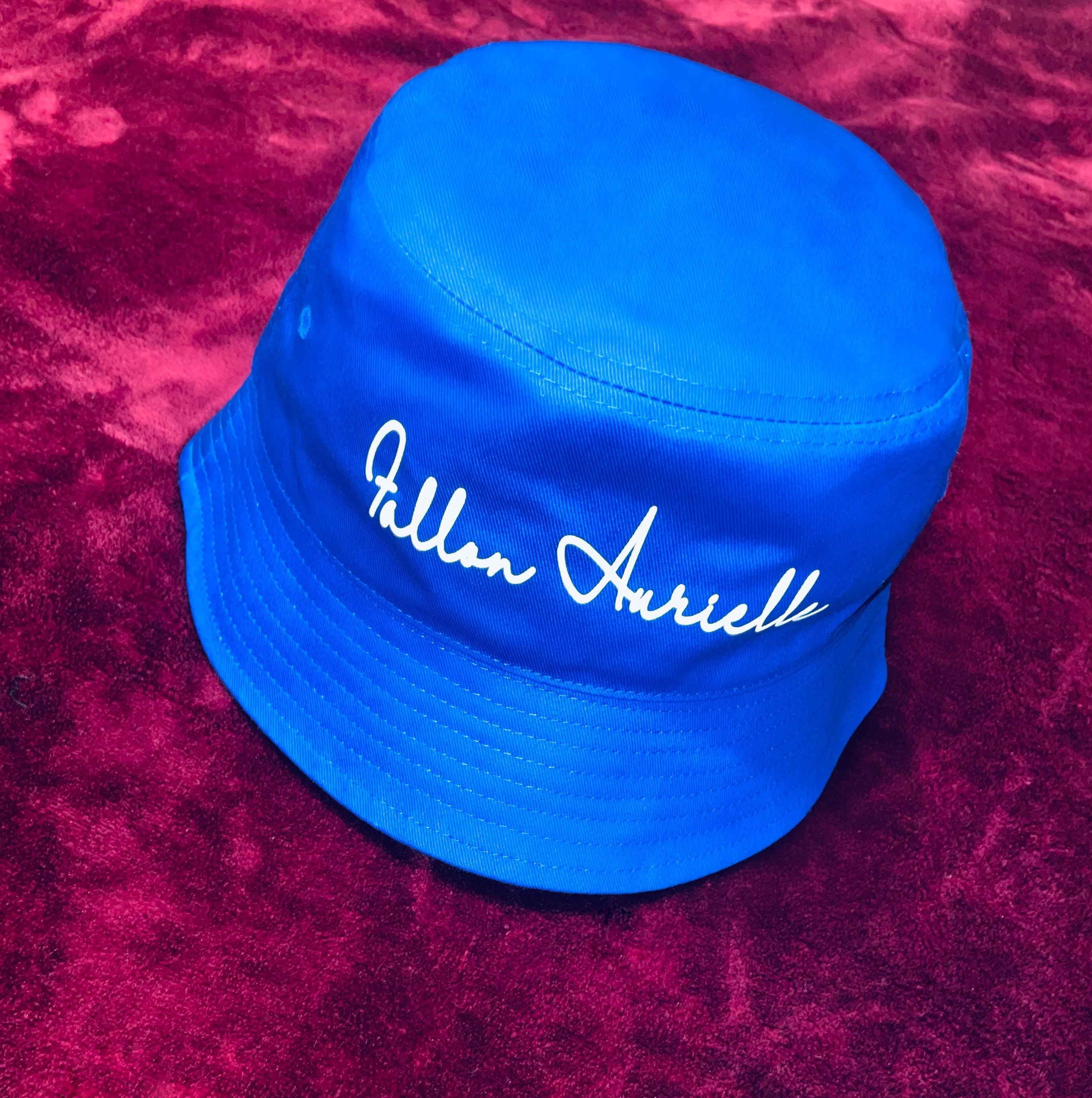 Fallon Aurielle Signature Classic Bucket Hat (Royal Blue & White)