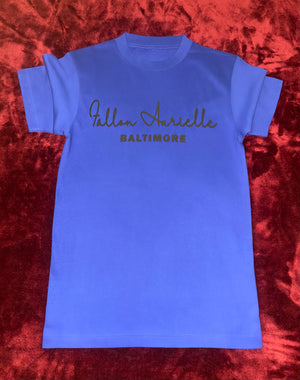 Fallon Aurielle Unisex Signature 3 Piece Baltimore Short Set (Deep Royal Blue & Black)