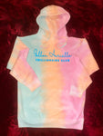 Fallon Aurielle Unisex Signature Trillionaire Club Tie Dye Hoodie (Peach, Sunrise Tie Dye & Powder Blue)
