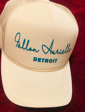 Fallon Aurielle Unisex Signature Detroit T-Shirt (Cream & Hunter Green)