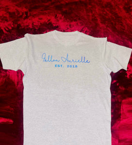 Fallon Aurielle Unisex Signature EST. 2018 T-Shirt (Gray & Holographic)