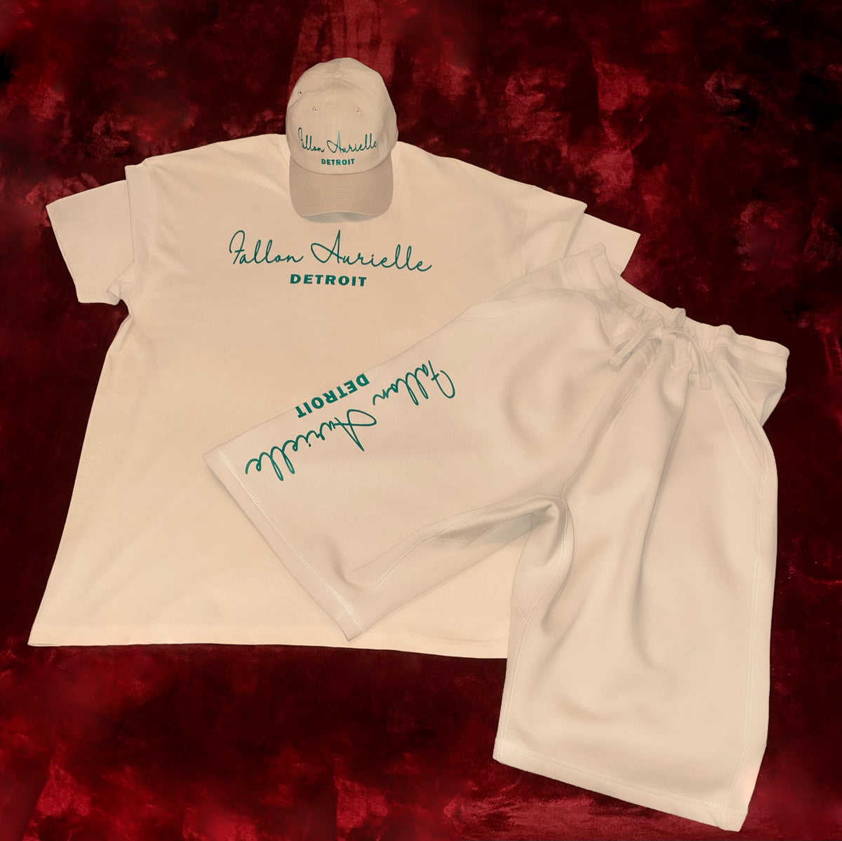 Fallon Aurielle Signature Detroit Rep Yo Set Dad Hat (Cream & Hunter G