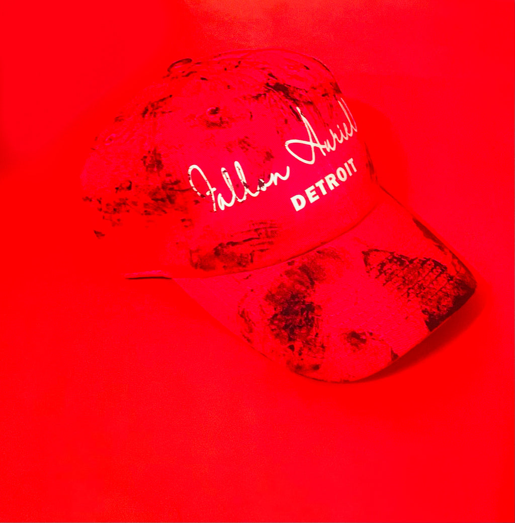 Fallon Aurielle Signature Detroit Dad Hat (Red, Black & White)