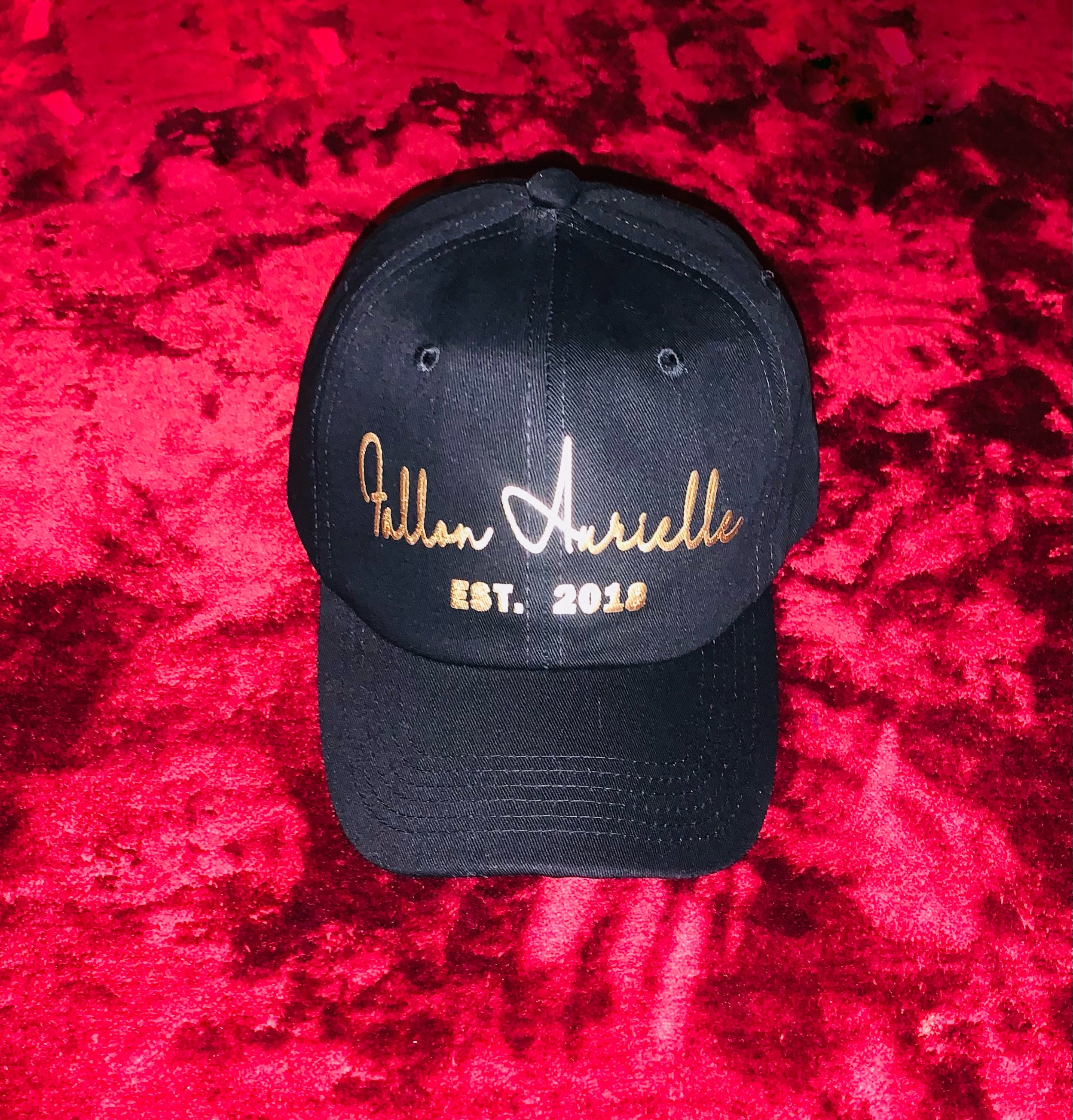 Fallon Aurielle Signature EST. 2018 Dad Hat (Black & Gold)
