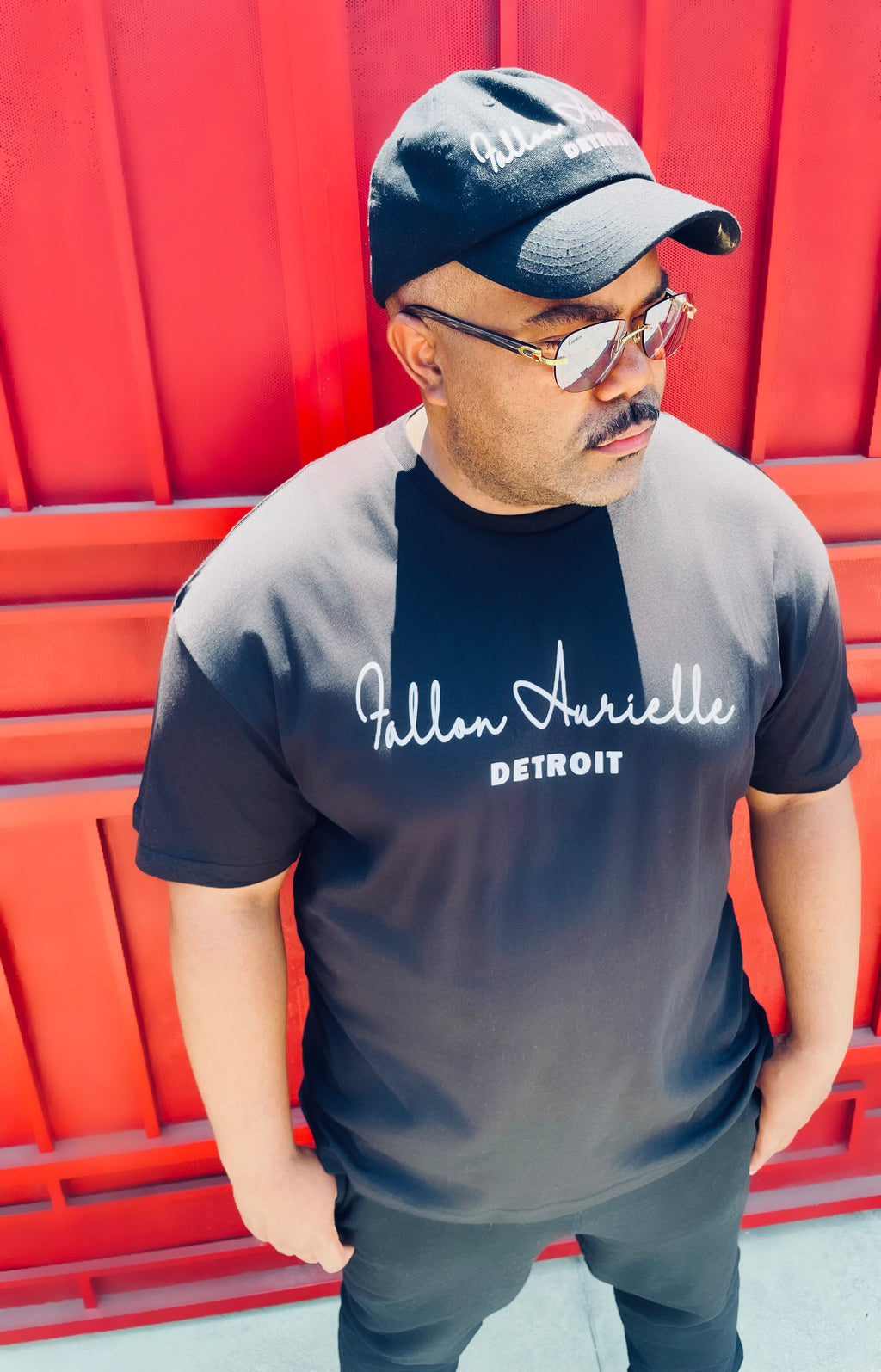 Fallon Aurielle Unisex Signature Detroit Rep Yo Set T-Shirt (Black & White)