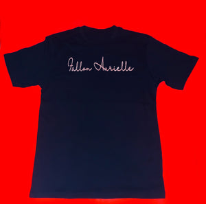Fallon Aurielle Unisex Signature T-Shirt (Black & Silver)