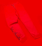 Fallon Aurielle Unisex Signature Slim Cut Joggers (Red & Black Sparkle)