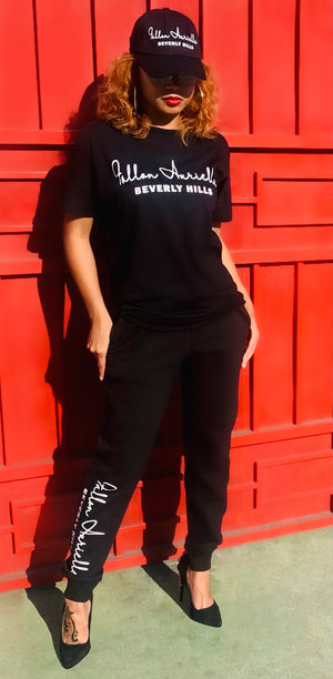 Fallon Aurielle Unisex Signature Beverly Hills T-Shirt (Black & White)